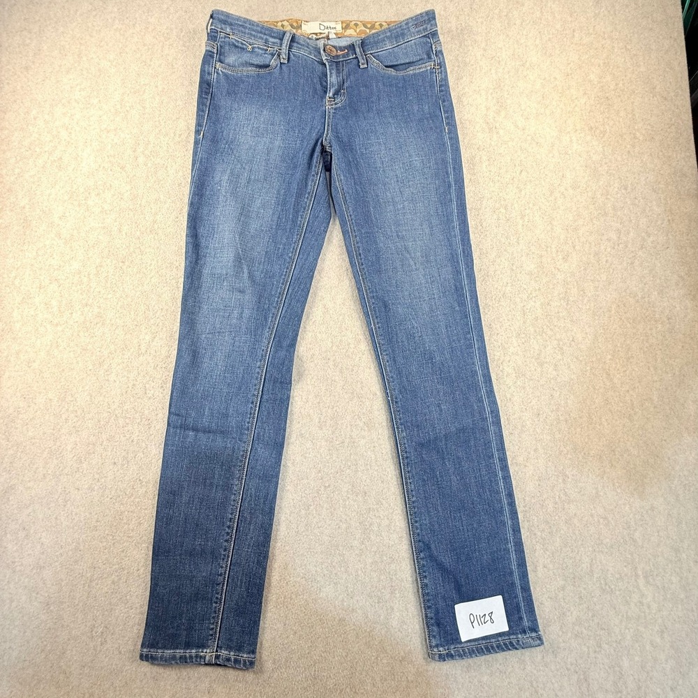 Dittos Skinny Mid Rise Jeans Blue Denim Size 26 Style 30 2011 4U Stretch